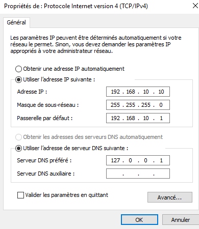 IP statique