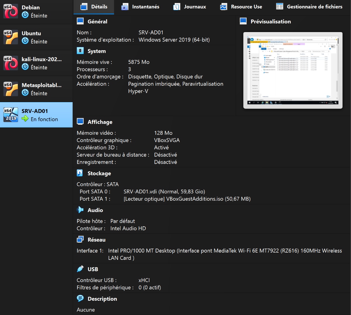 Config VM